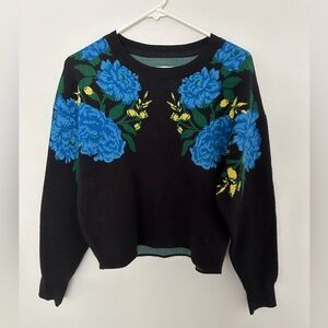 Maeve cropped crewneck sweater